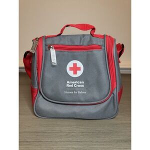American Red Cross Soft Cooler by Coleman - 9" x 9" Insulated Bag - Gray/Red